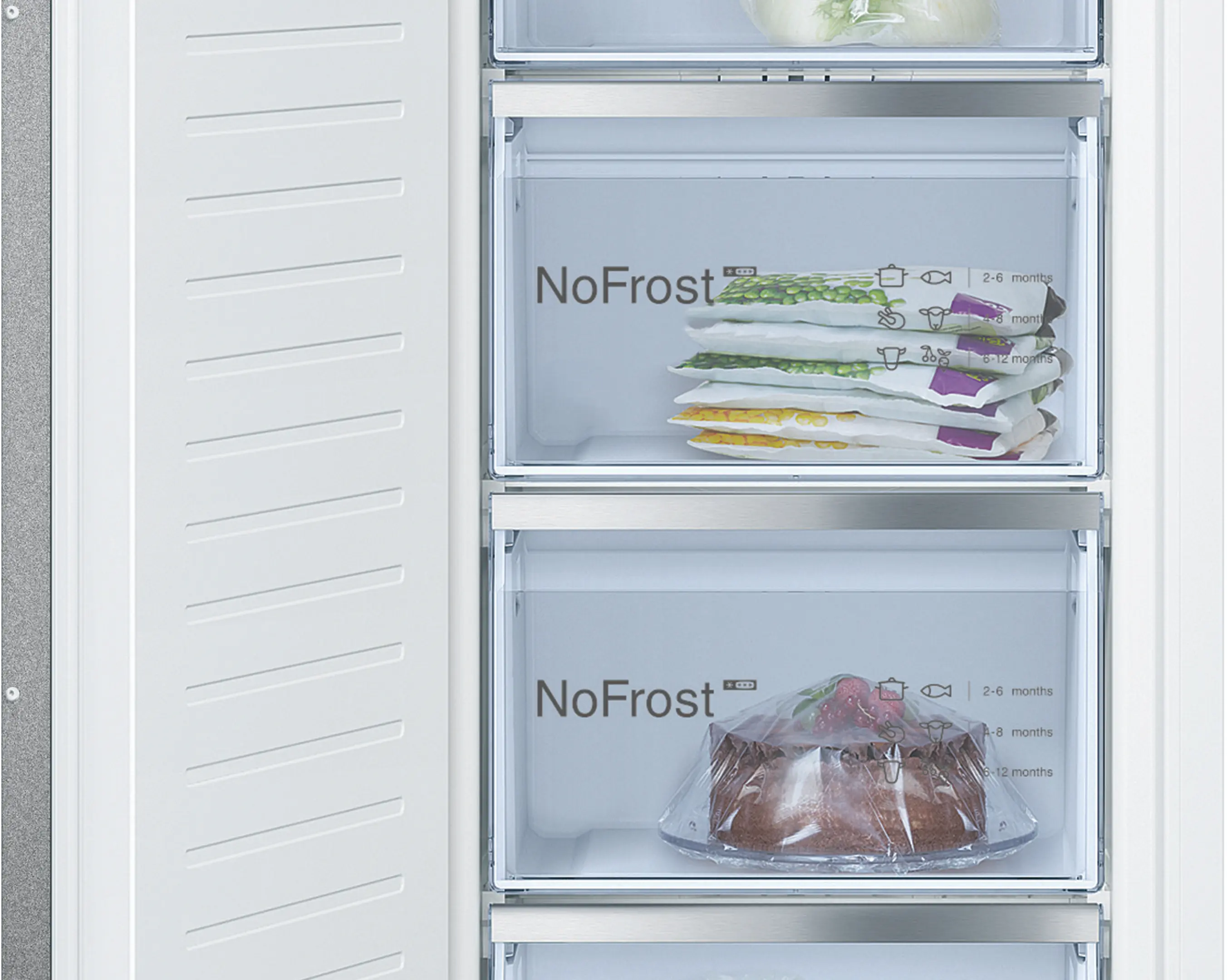 Serie 6 Inbouw vriezer 177.2 x 55.8 cm Vlakscharnier met SoftClose