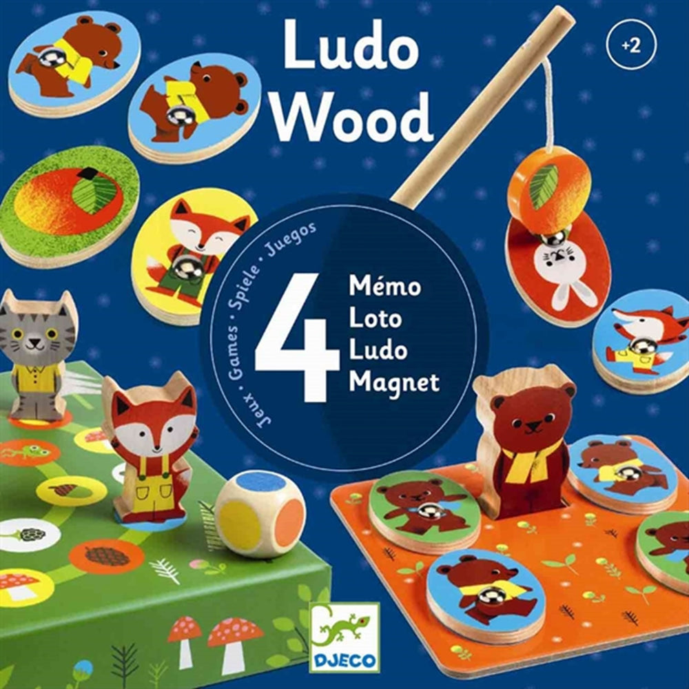 Køb Djeco Trælærespil Ludo Wood