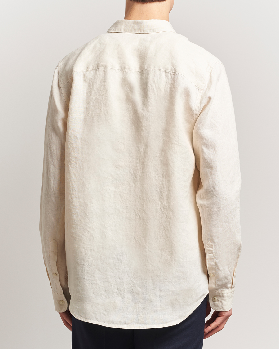 NN07 Enzo Linen Shirt Ecru
