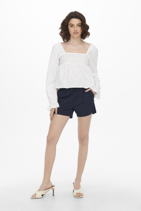 Only blauwe dames korte broek