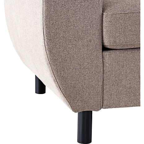 Urban 3D XL vendbar sofa med chaiselong - taupe