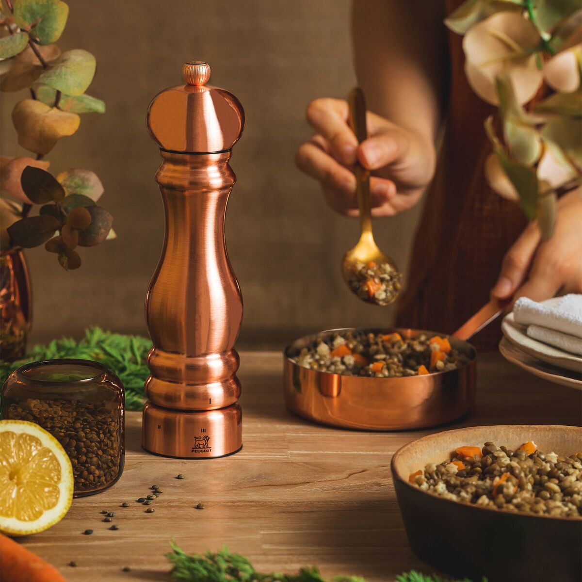 Paris Pepperkvern Chef, Kobber Electroplating