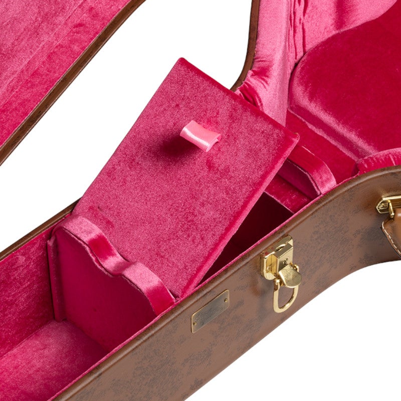 Gibson Lifton Historic Brown/Pink Hardshell Case J-185 koffer voor Gibson J-185