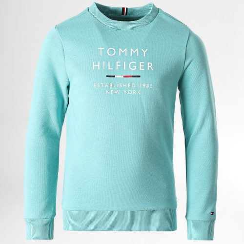 Sweat Crewneck Enfant Logo 7960 Turquoise
