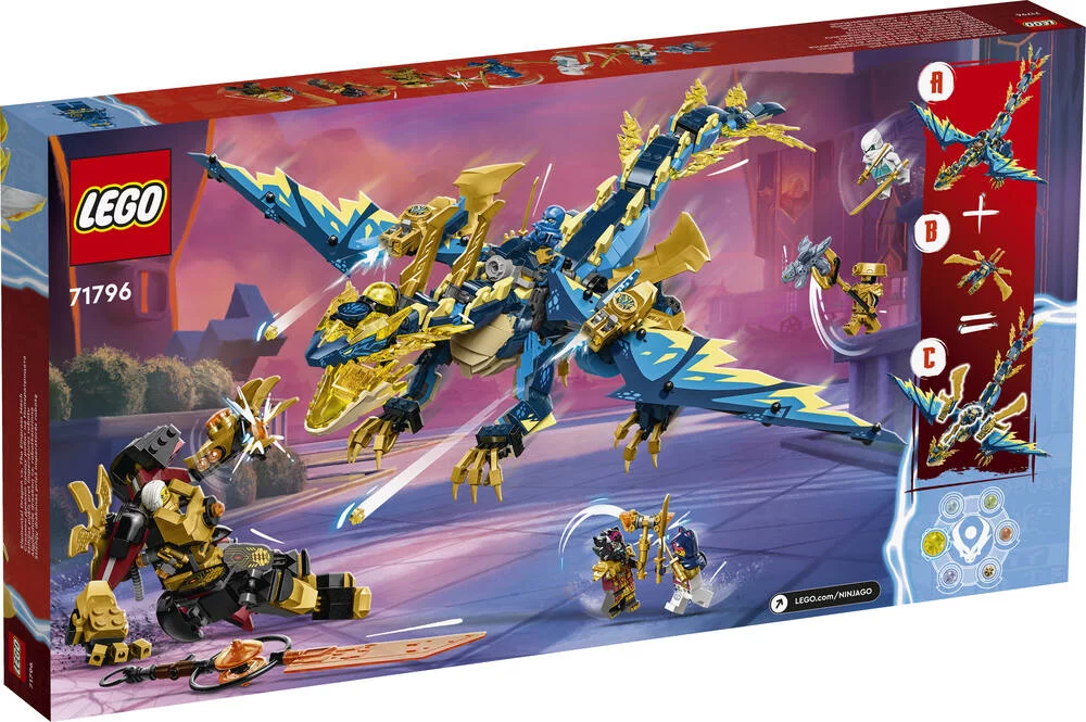 LEGO®NINJAGO® 71796 - LE DRAGON ELEMENTAIRE CONTRE LE ROBOT DE L’IMPERATRICE