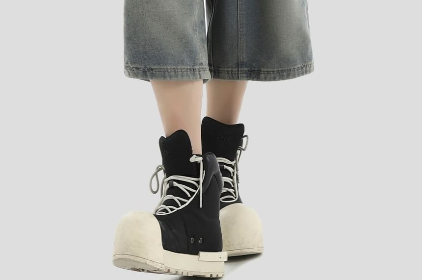 Banash - Wijde denim shorts