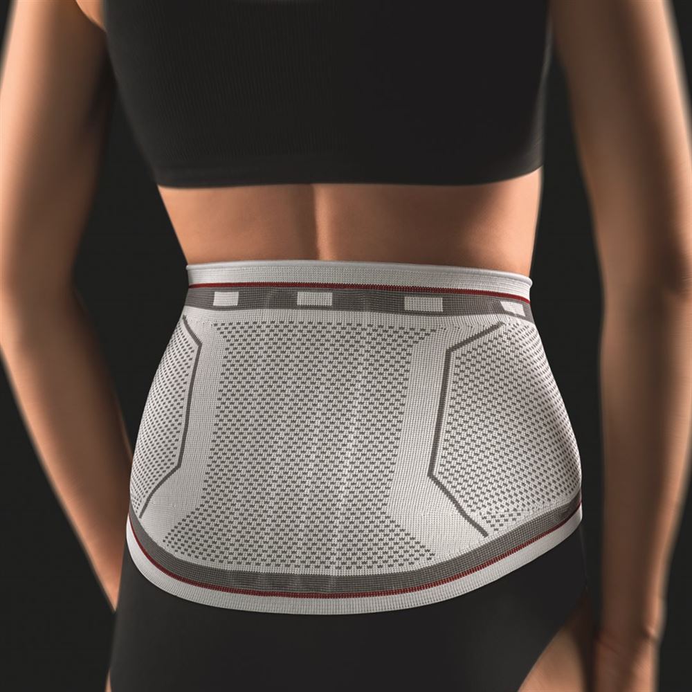 BORT select Lady Rückenbandage Gr1 mit Pelotte silber 1 Stk