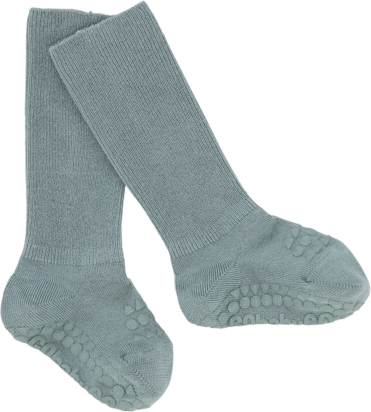 GoBabyGo Skridsikre Strømper Bambus Dusty blue