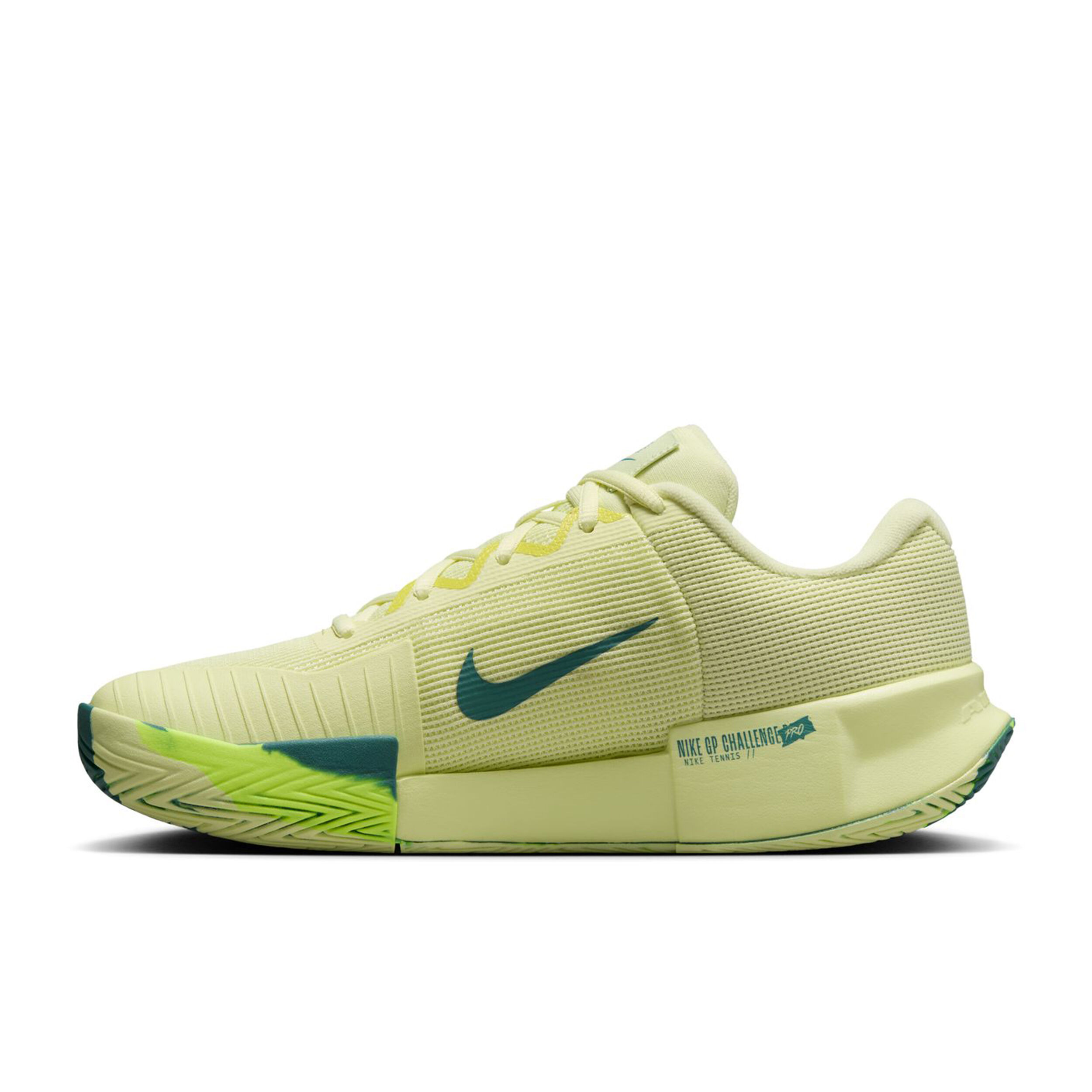Nike GP Challenge Pro PRM Chaussures Toutes Surfaces Femmes - Jaune Lemon, Bleu Petrol