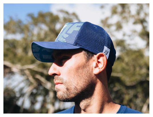 Casquette Compressport Trucker Cap Estate Bleu