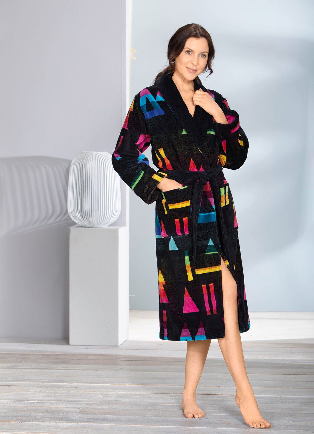 Bademantel in Multicolor