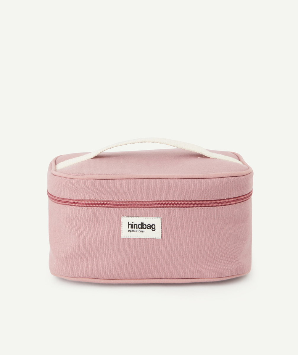 HINDBAGVANITY BAG GASPARD EN COTON BIO ROSE