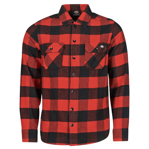 Dickies - NEW SACRAMENTO SHIRT RED - Rouge / Noir