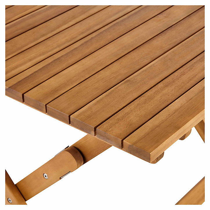Table de jardin Denia en bois coloris bois L.90 x l.90 x H.75 cm