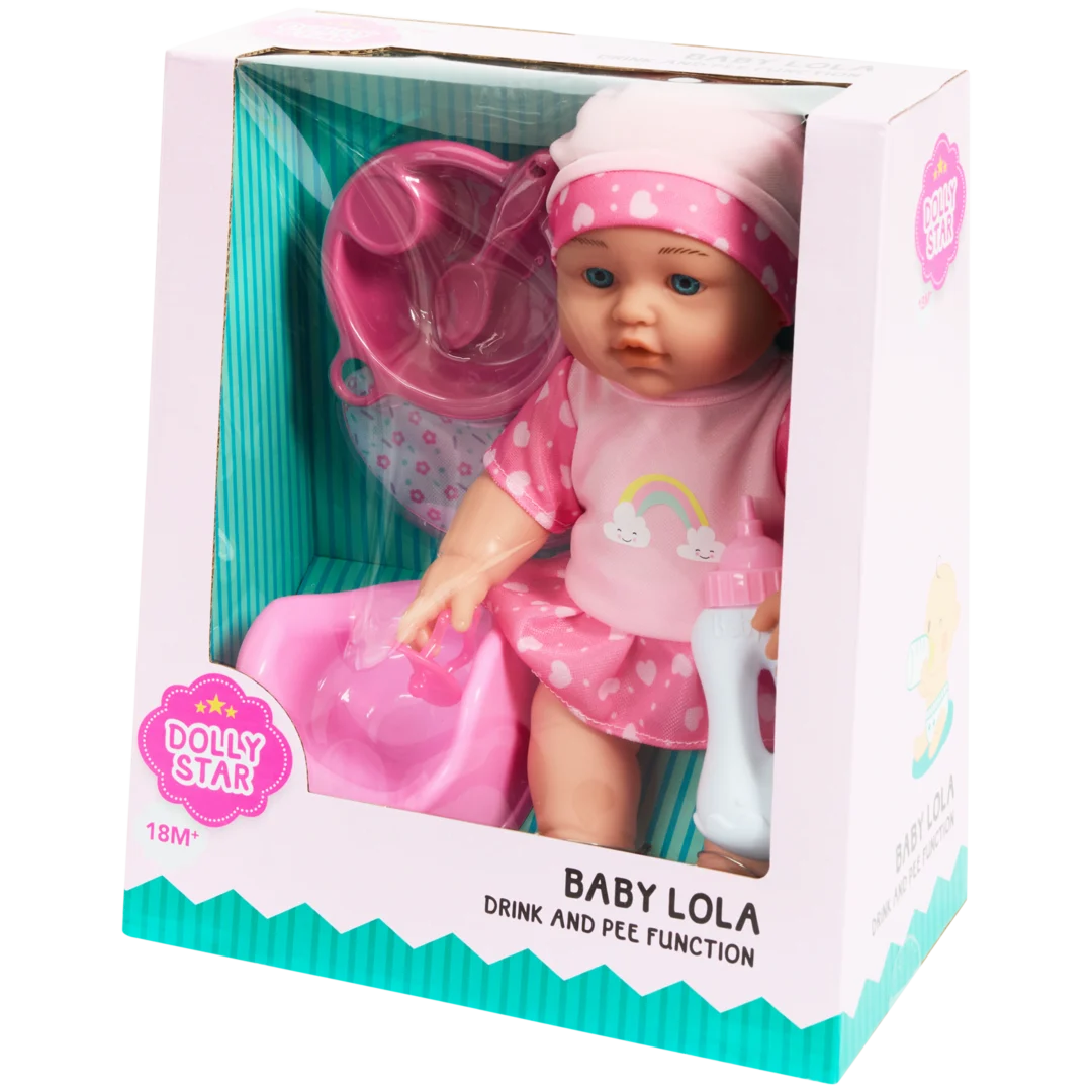 Dolly Star plaspop Baby Lola 30 cm