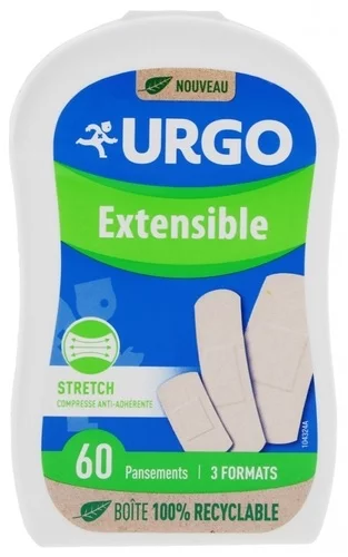 Extensible Pansements 3 Formats - Urgo - 60 Pansements