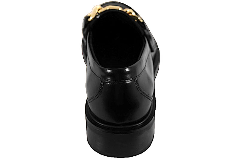 TOMMY HILFIGER CHAIN LOAFERS I SORT GLAT SKIND