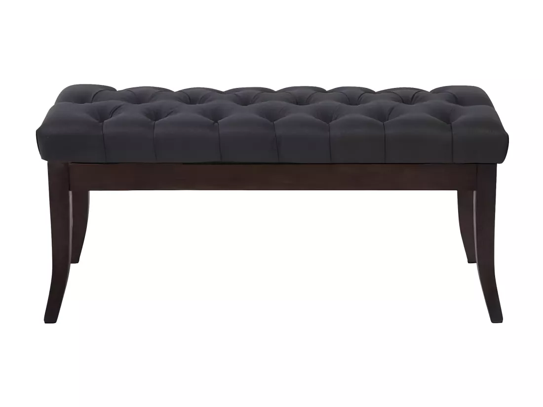 Banquette - Tissu & Bois - Noir - Ramses