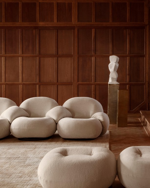 Gubi Pacha 3-zits sofa, dedar belsuede 007