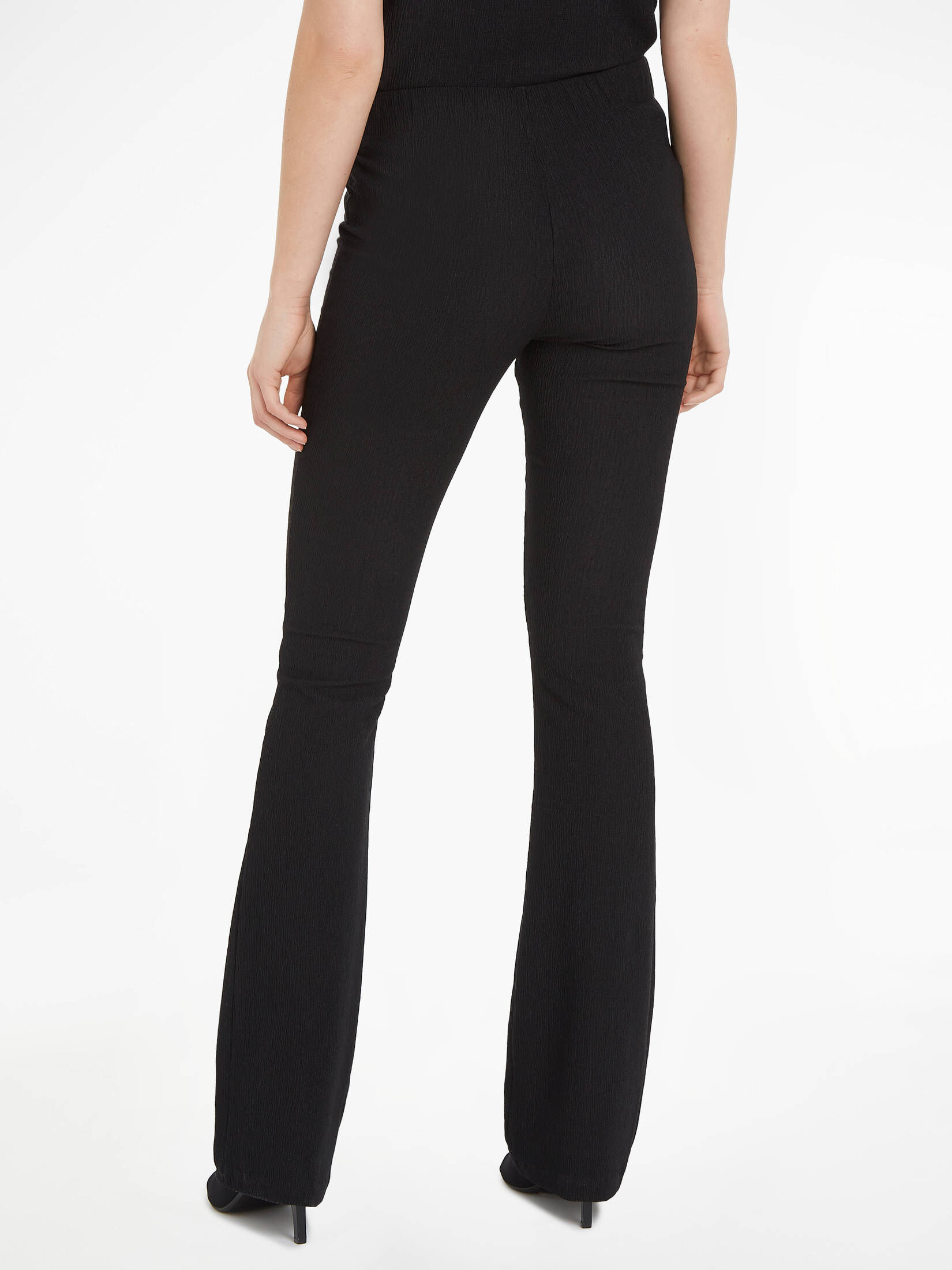CALVIN KLEIN| Damen Jerseyhose CRINKLED JERSEY FLARED  PANT