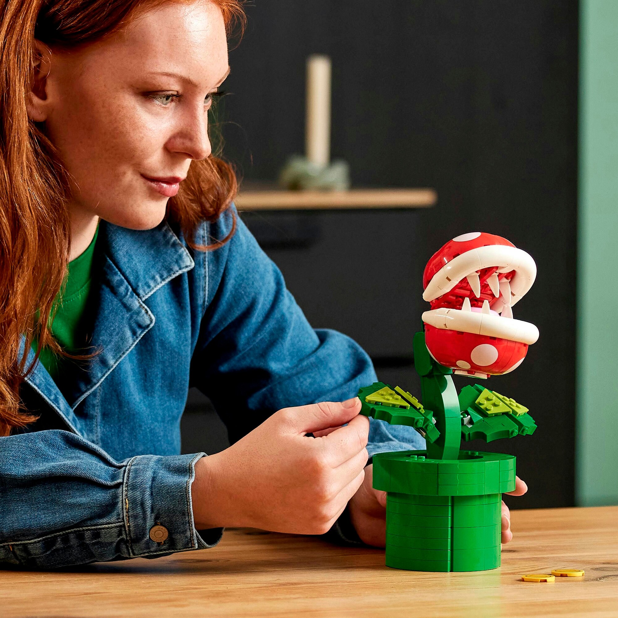 LEGO Konstruktionsspielzeug Super Mario Piranha-Pflanze