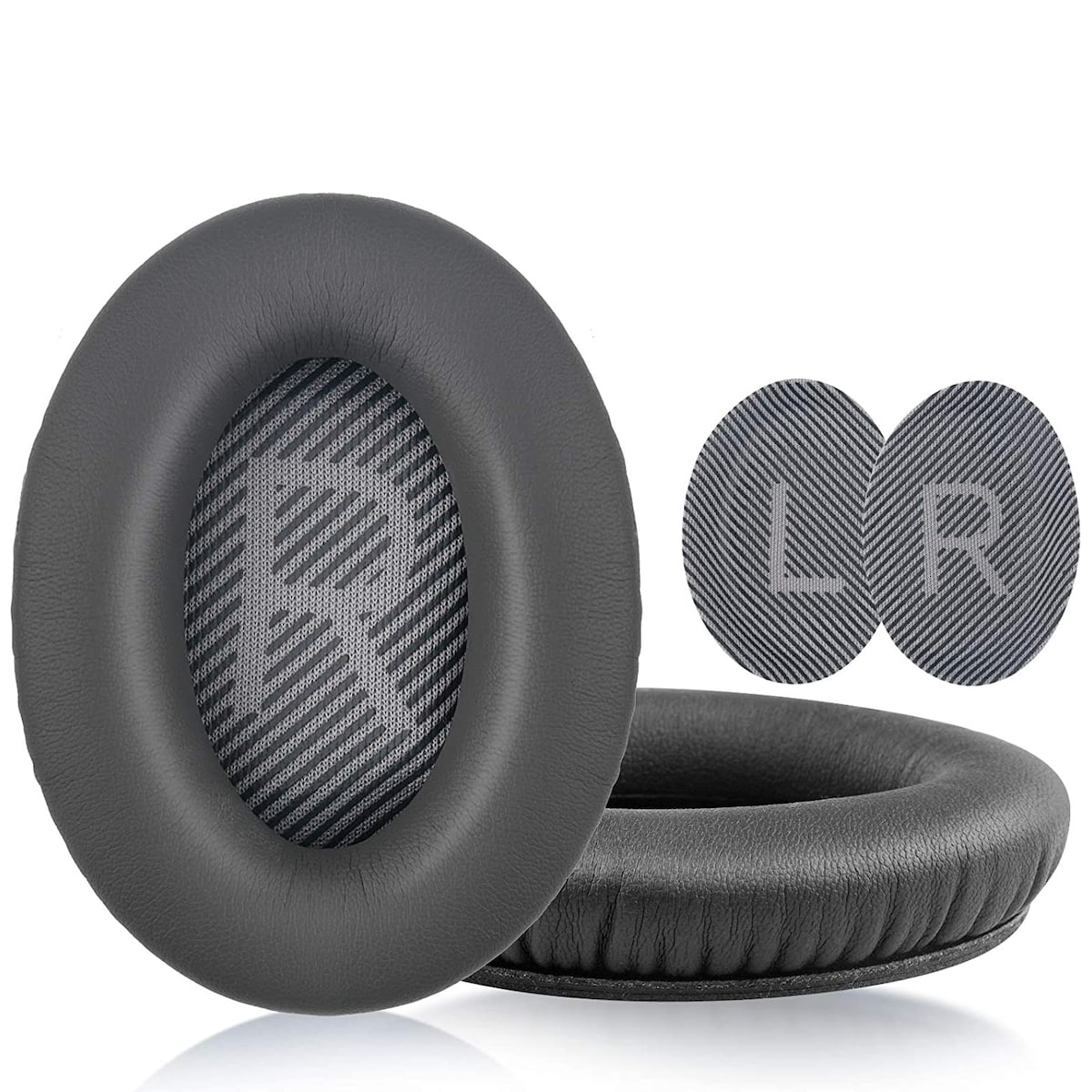 Øreputer for Bose QC35 I/II, QC25, QC15, QC 2 AE 2, AE 2i, AE 2w, SoundTrue, SoundLink Mørk grå