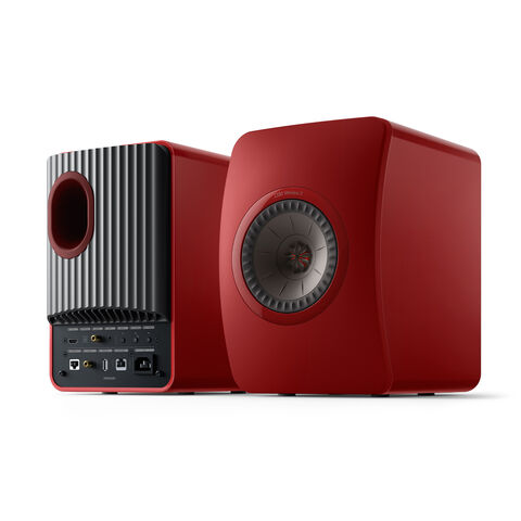 KEF LS50 Wireless II – compacte en draadloze hifi-luidspreker Rood