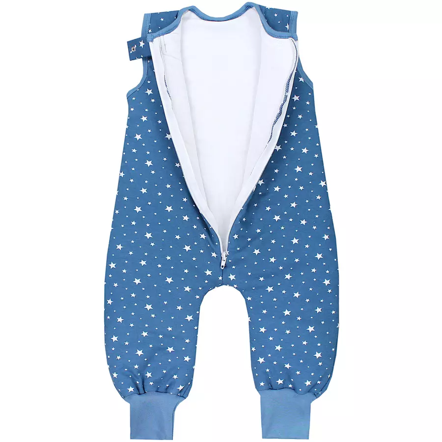TupTam Baby  Winter Schlafsack mit Beinen 2,5 Tog blauweiß
