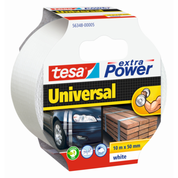 Tesa Universal Extra Power reparatietape wit 50 mm x 10 m