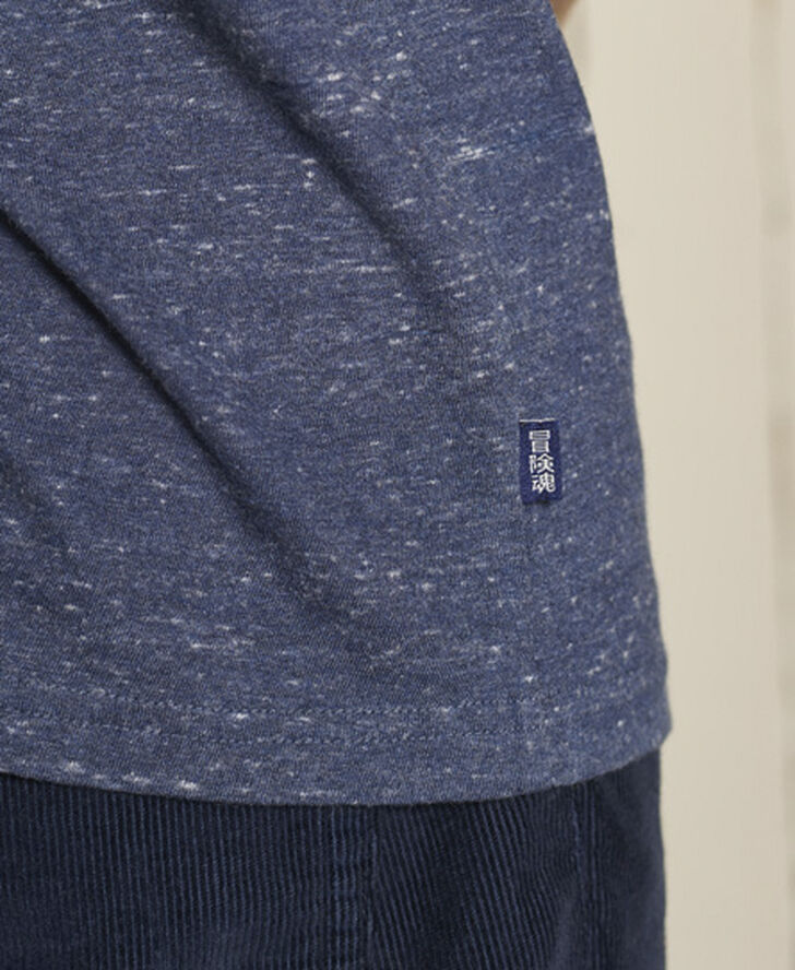 Superdry VINTAGE LOGO EMB TEE Creek navy heather