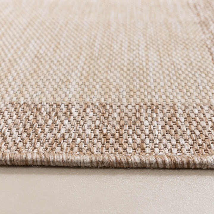 In- & Outdoor loper - Sierra Border Creme/Beige