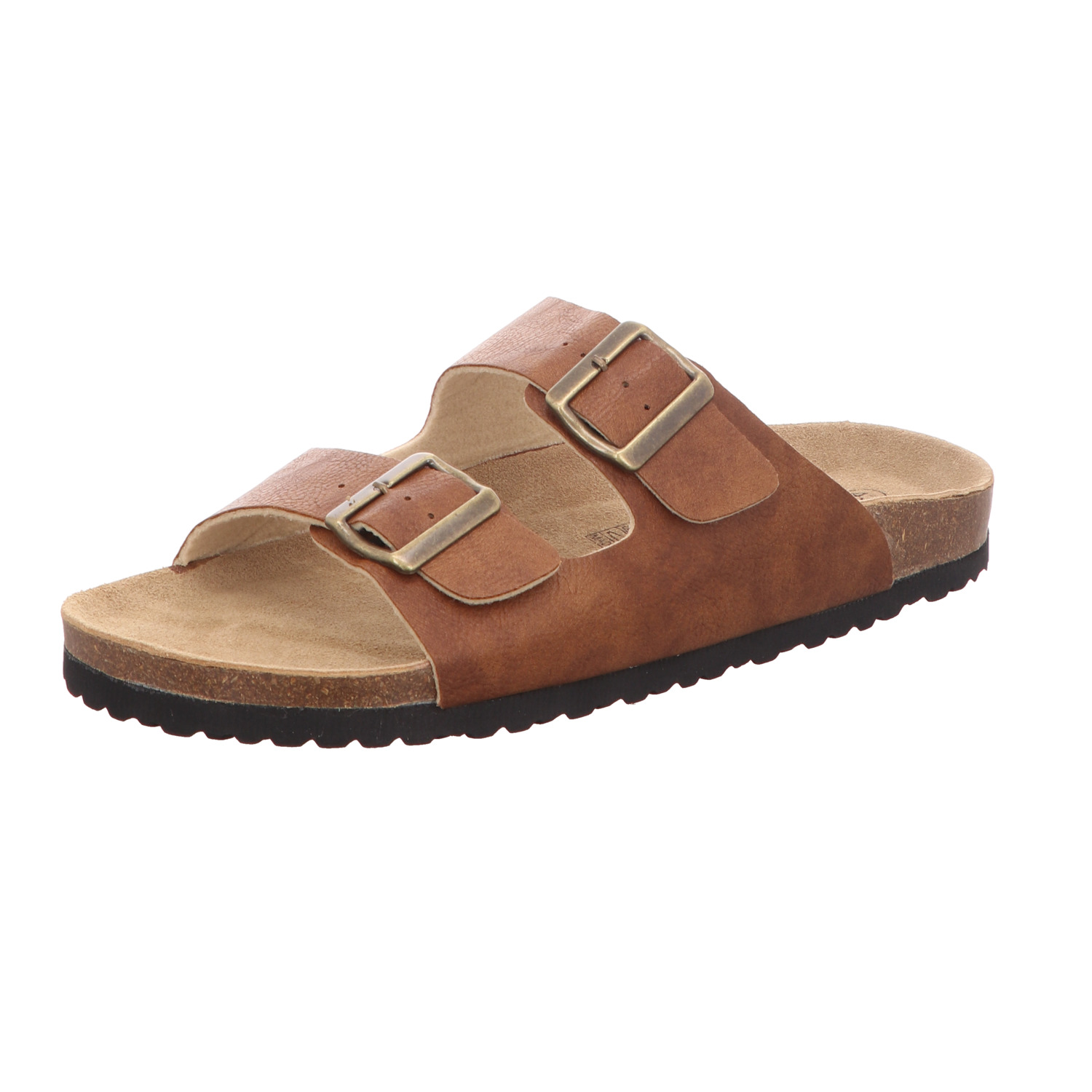 Paulo G. Herren-Pantolette mit Tieffußbett Braun