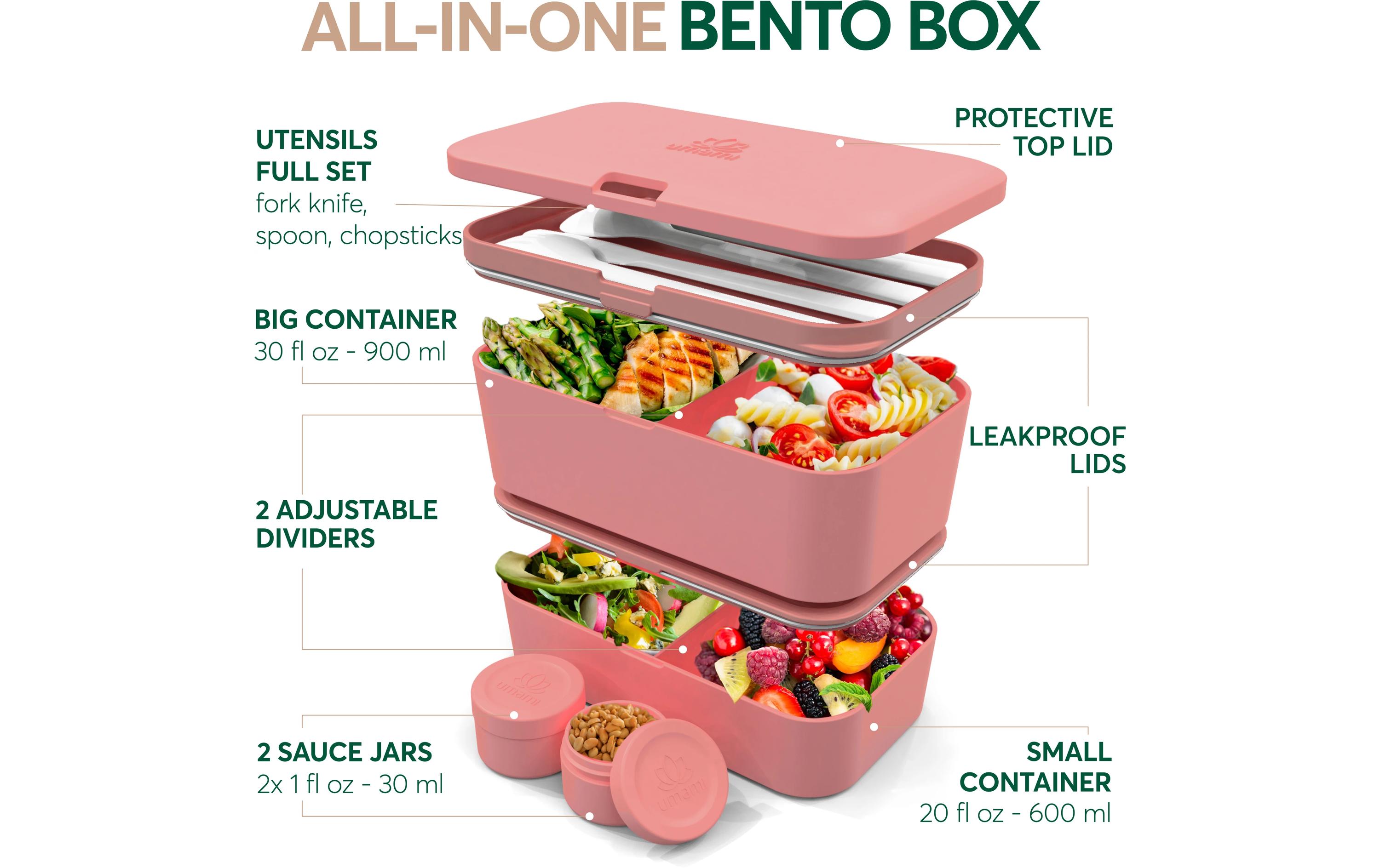 Lunchbox Nestable L Coral PinkPraktische und nachhaltige Lunchbox