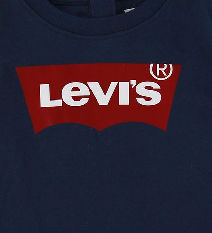 Levis T-Shirt - Fledermausflügel - Navy m. Logo