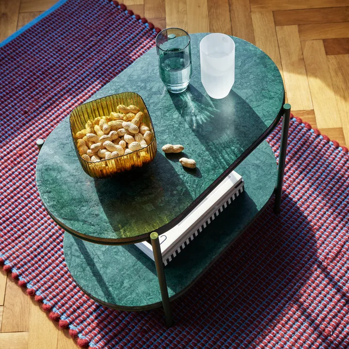 Hübsch Interior - Marmor Beistelltisch, grün