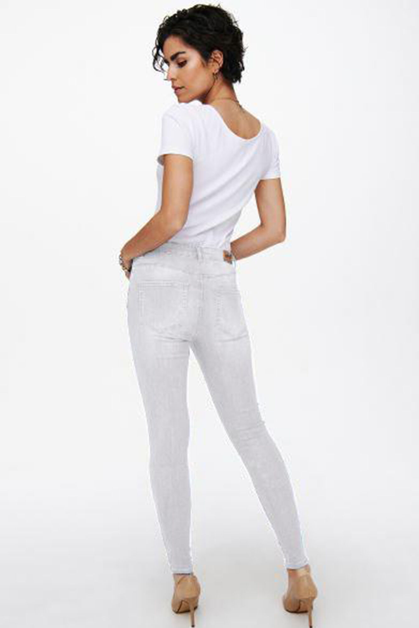 calça jeans skinny azul escura