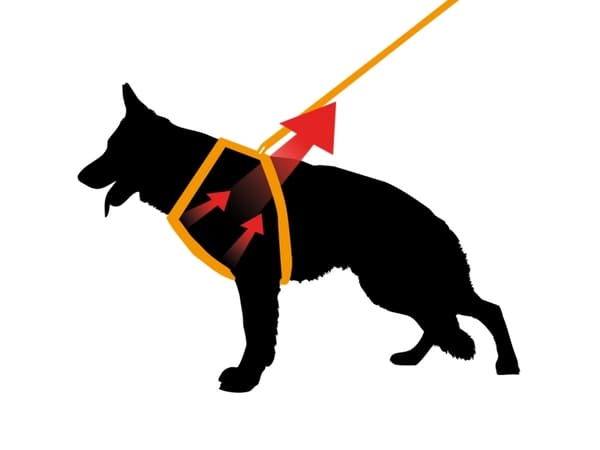Ferplast hundesele i sølv / sort str. xs