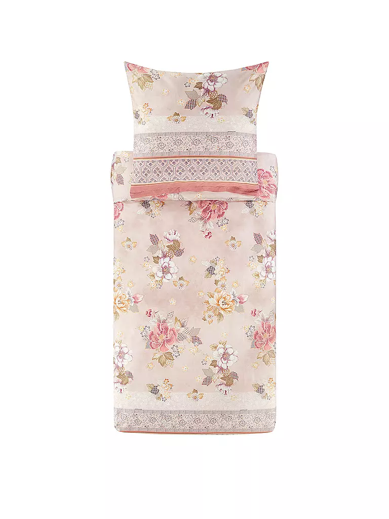 BASSETTI Satin Bettwäsche HANAMI 70x90cm/140x200cm Rosa rosa