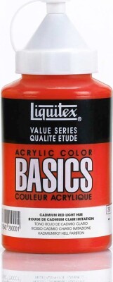 Liquitex - Basics Akrylmaling - Cadmium Red Light 400 ML