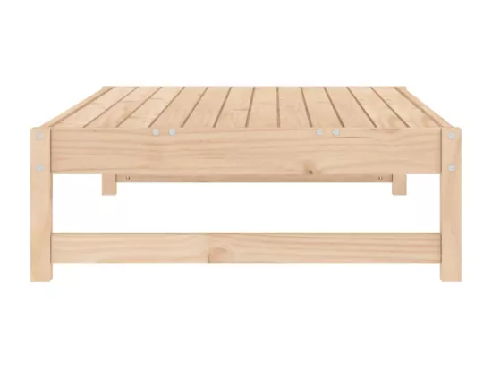Repose-pied de jardin 120x80 cm bois de pin massif