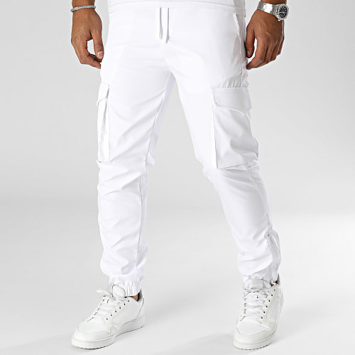 Pantalon Cargo Blanc
