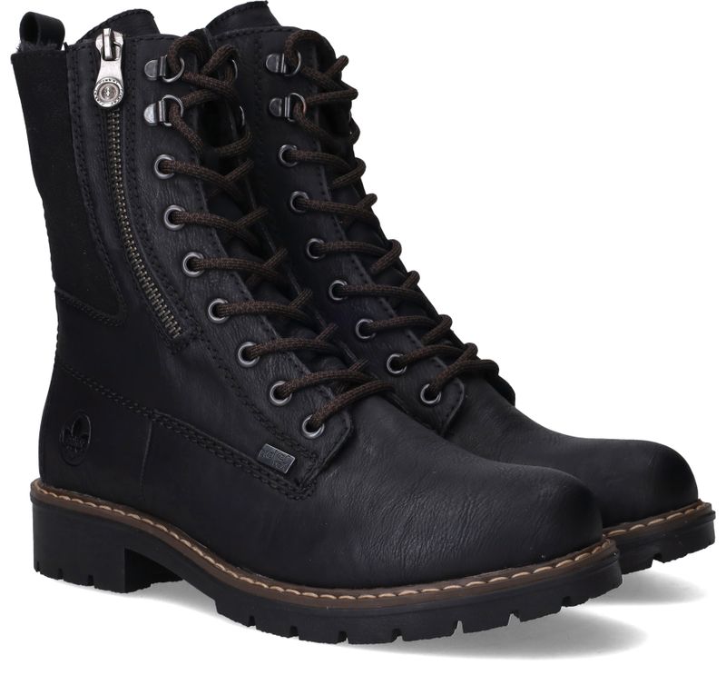 Rieker Veterboots Zwart Dames