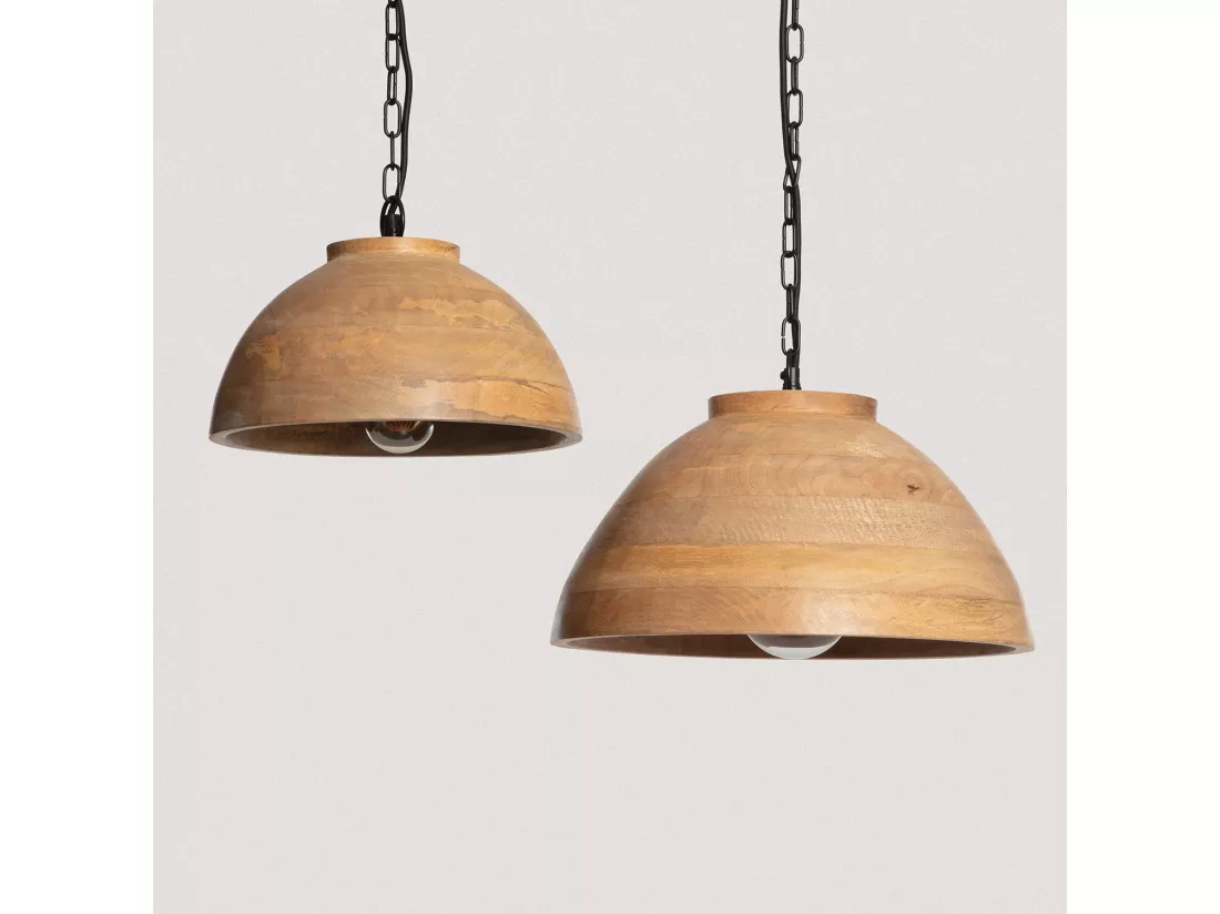 Suspension Bois Naisha M ILUZZIA Naturel