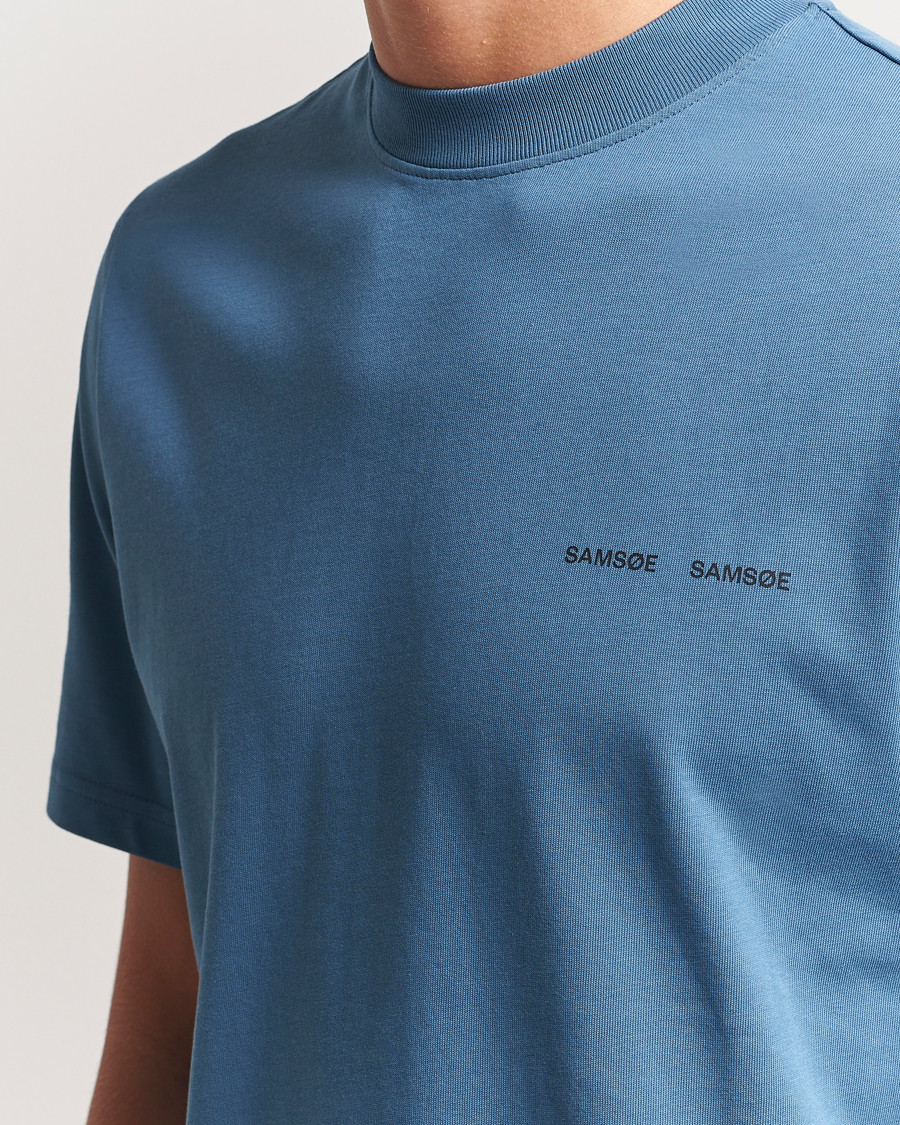 Samsøe Samsøe Norsbro Crew Neck T-Shirt Stellar Blue