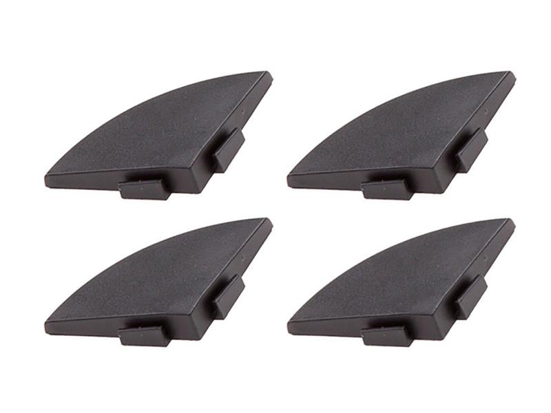 Bergo Bodenfliesen Abschlussecke zu UNIQUE Graphite, 4 Stüc Abschlussecke zu Bodenplatten UNIQUE