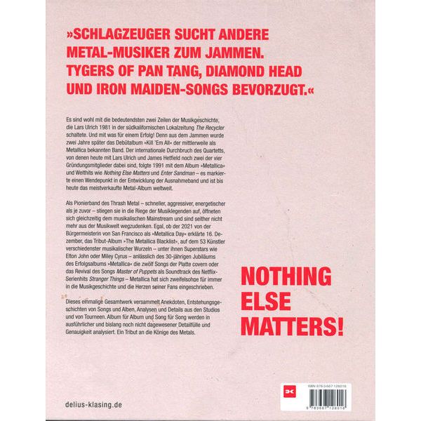 Delius Klasing Verlag Metallica Alle Songs