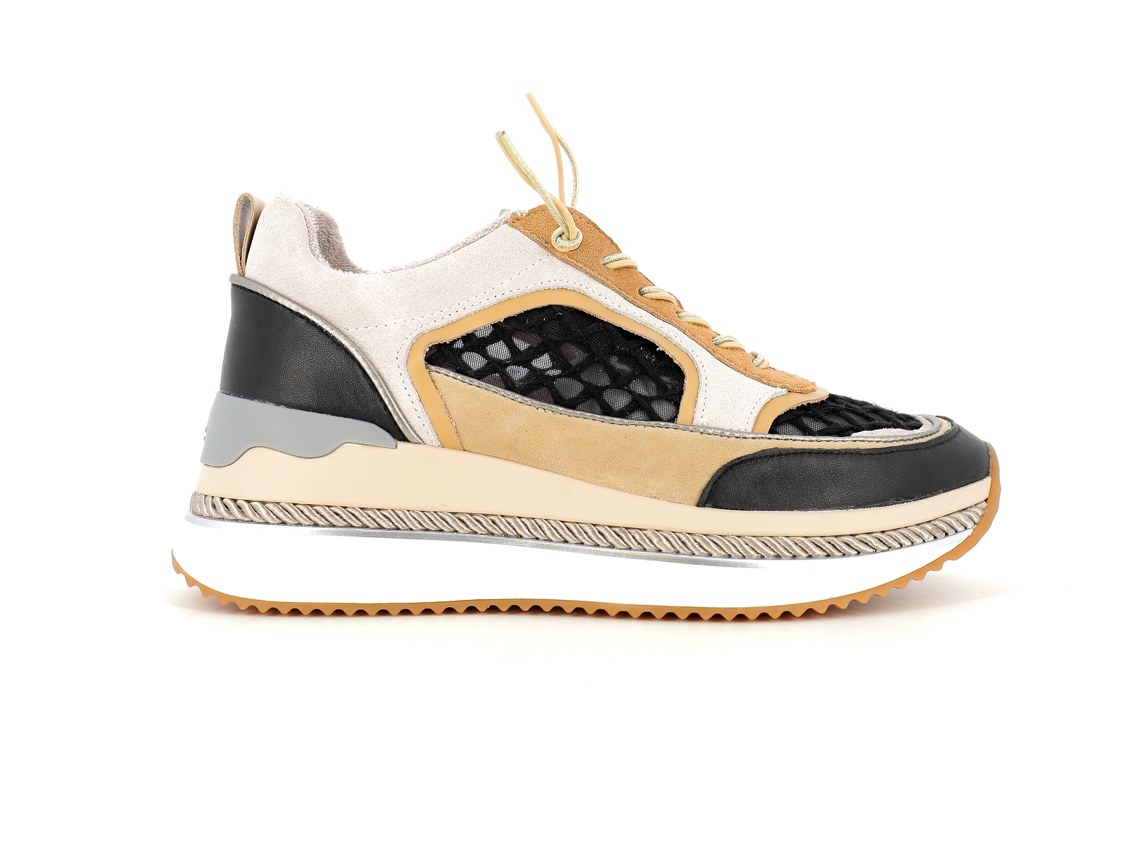 Mam  zelle-ENON Matières combinées Noir Beige