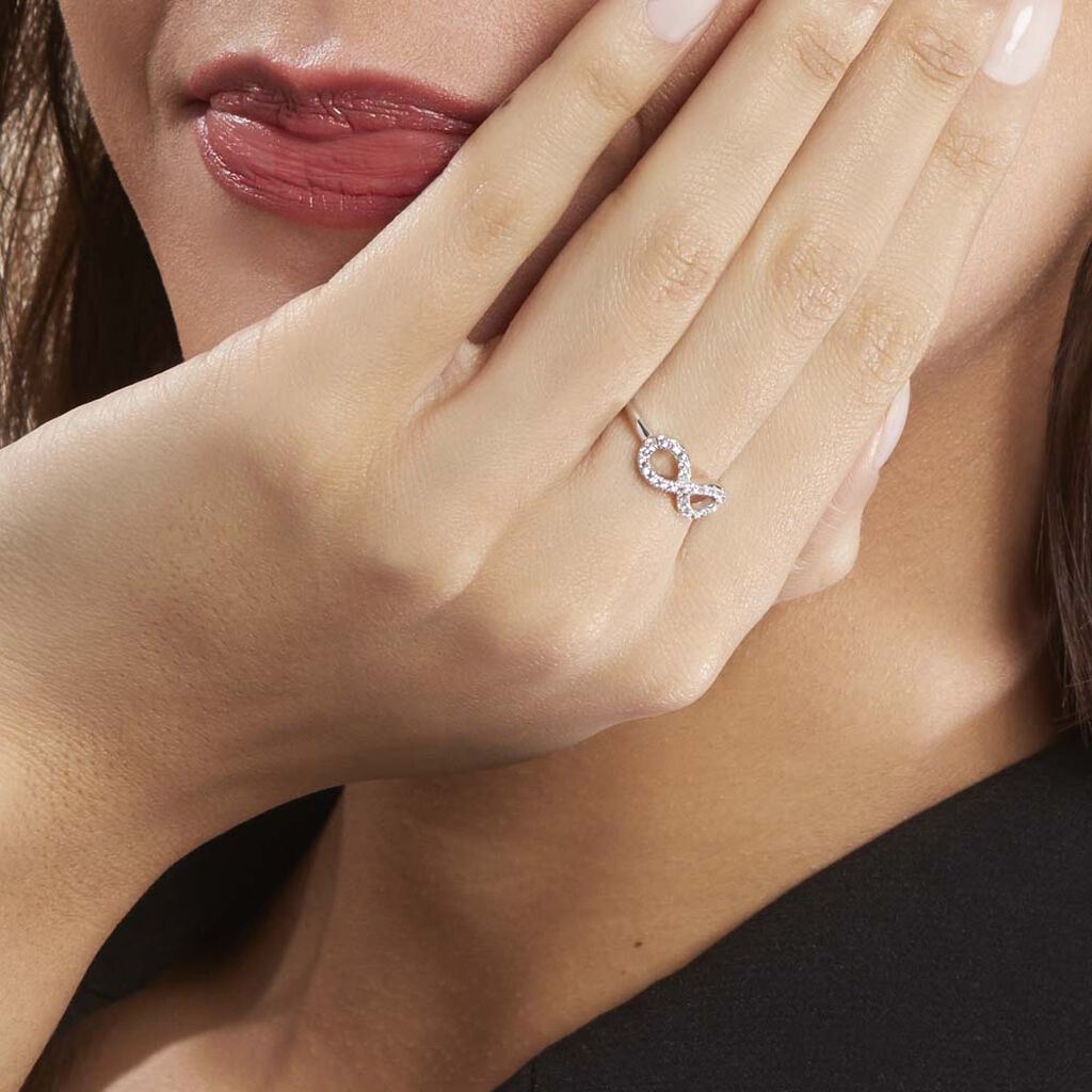 Bague Davila Argent Blanc Oxyde De Zirconium