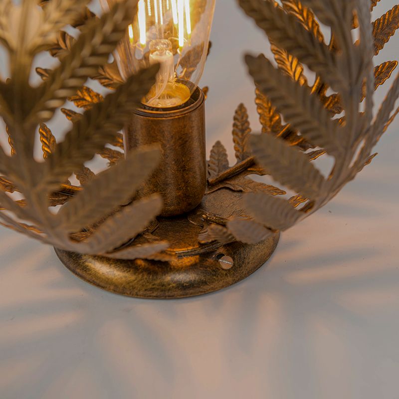 Vintage plafondlamp goud 24 cm - Botanica