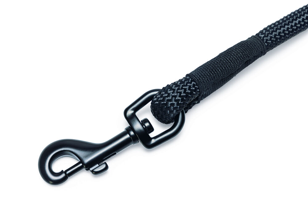 Beeztees Premium Parinca - Hondenriem - zwart - 1.2 cm - 280 cm